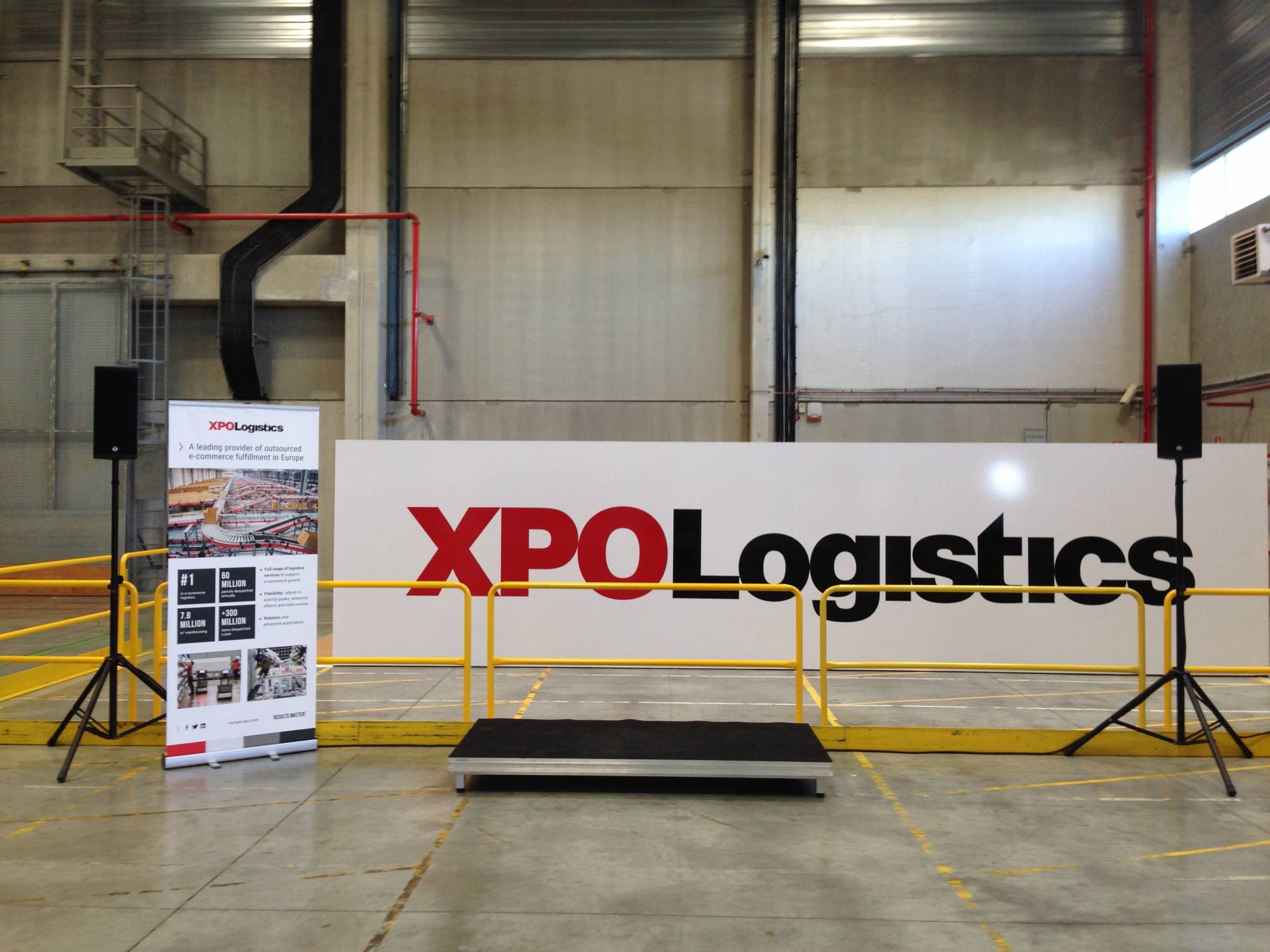 Location sonorisation et structure pour le discours du PDG international XPO Logistics Europe à Lyon 6