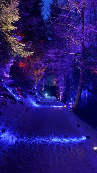 Balisage lumineux pour un événement sportif Les Deux Alpes