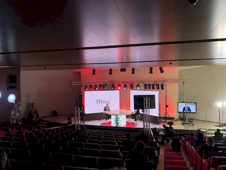 Notre zone d'activité pour ce service Intégration audiovisuelle temporaire pour stand d’exposition incluant mur LED, capteurs de présence et automation